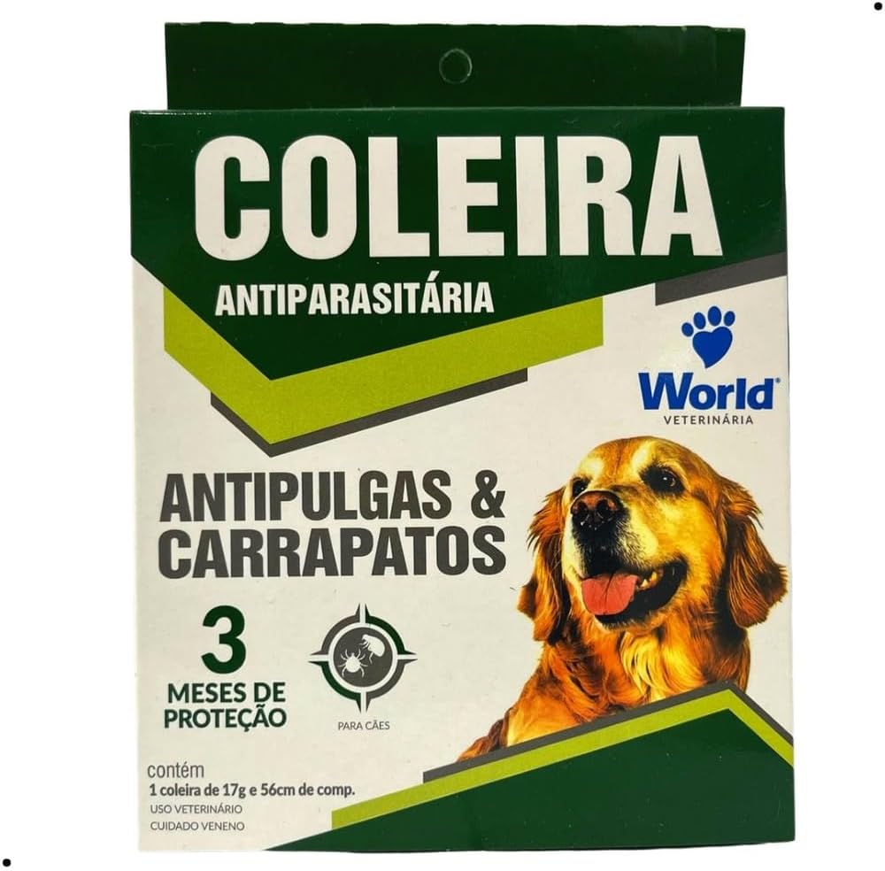 Coleira World Veterinária Antipulgas E Carrapato | Para Cães, Multicor