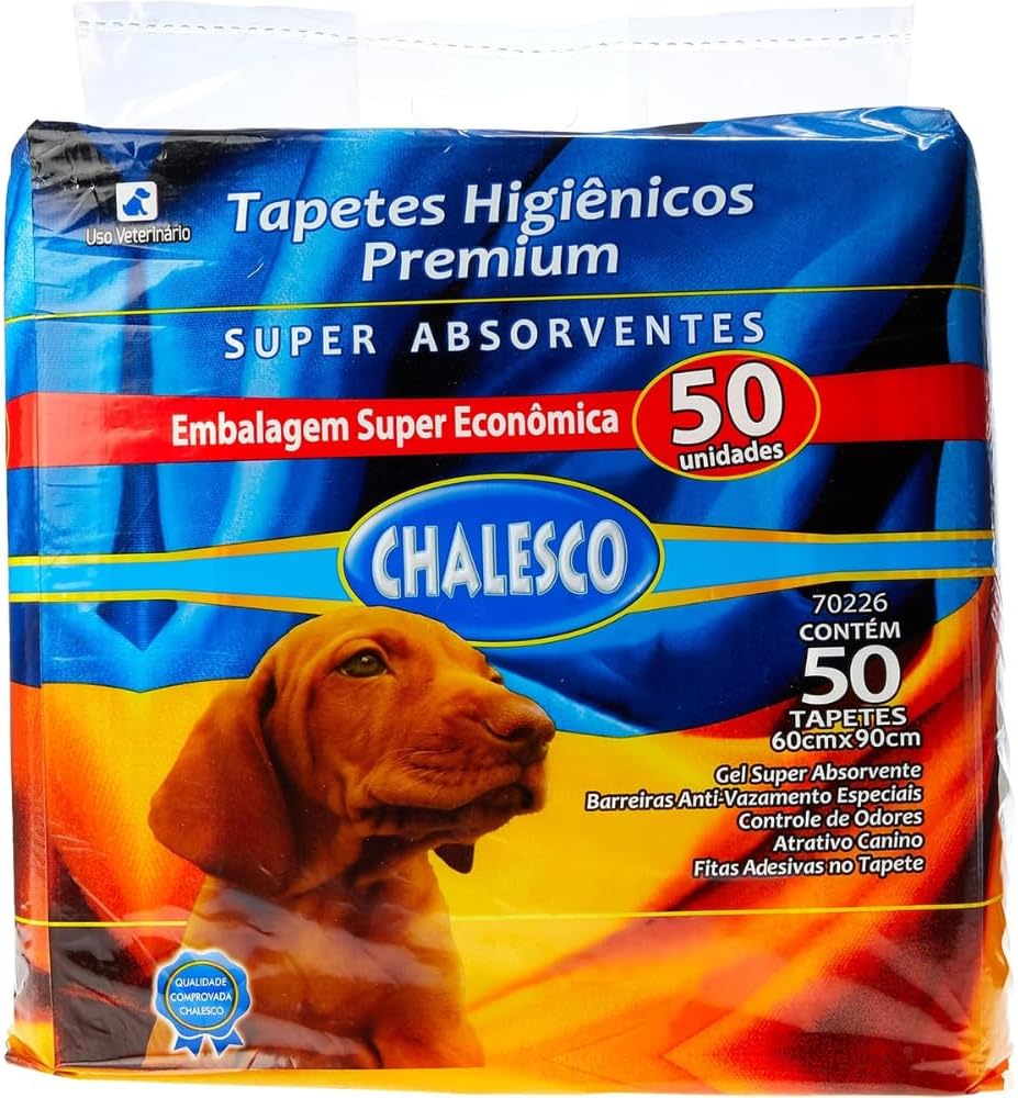 Chalesco Tapete Higiênico Premium para Cães 90 x 60 cm